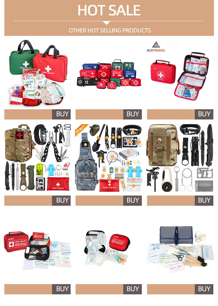 Outdoor Hiking Camping Portable Survival Travel Emergency Rescue Medical First Aid Kit