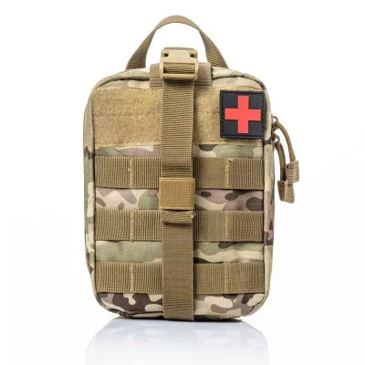 Taktische Molle-Tasche, klein, militärisch, leer, Überlebens-Erste-Hilfe-Set